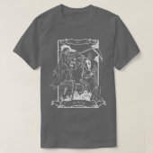 Tarot Death Card Skeleton Skull Horror Bones Goth Tシャツ (デザイン正面)