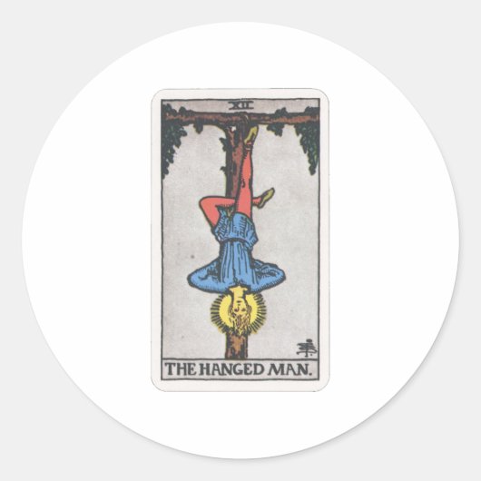 Tarot Der Gehängte The hanged Man ラウンドシール (正面)