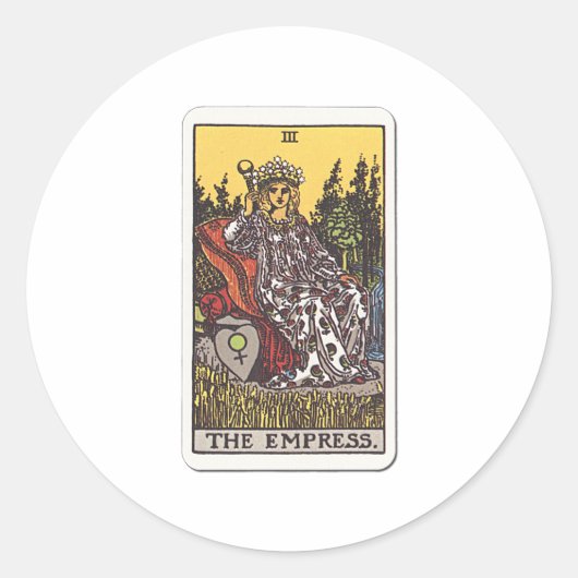 Tarot Die Herrscherin The Empress ラウンドシール (正面)