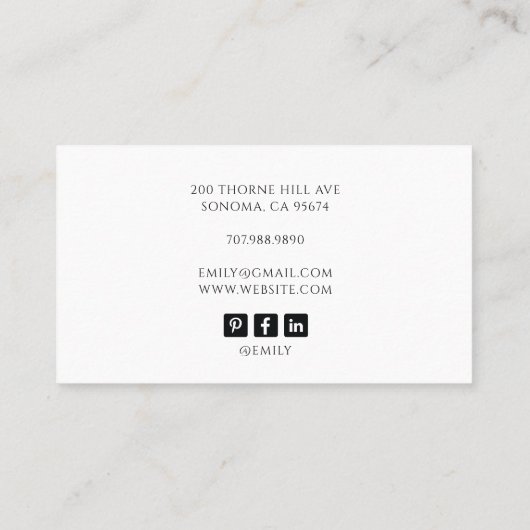 Tarot Dog Lover In Home Pet Sitting 名刺 (裏面)