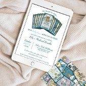 Tarot Emperor Baby Boy Celestial Baby Shower 招待状