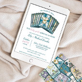 Tarot Empress Baby Girl Celestial Baby Shower 招待状