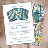 Tarot Empress Baby Girl Celestial Baby Shower 招待状