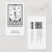 Tarot Esthetician Branding QR Code 名刺 (正面/裏面)