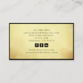 Tarot Hair Stylist Gold Ombre Business Card 名刺 (裏面)