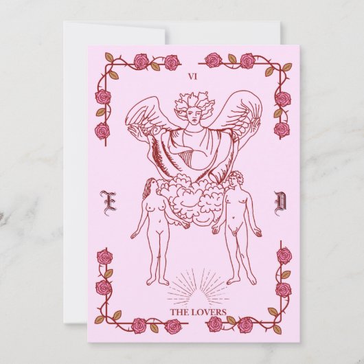 Tarot Inspired Wedding Invitation  招待状 (正面)