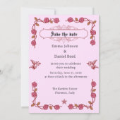 Tarot Inspired Wedding Invitation  招待状 (裏面)