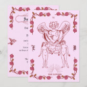 Tarot Inspired Wedding Invitation  招待状 (正面/裏面)