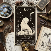 Tarot Pet Sitter Celestial Boho Business Card 名刺