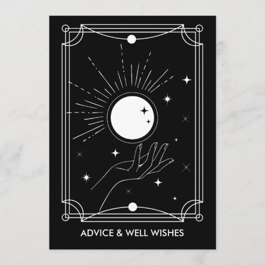 Tarot Predictions & Advice Bridal Shower Card  アドバイスカード (正面)