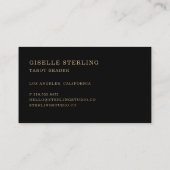 Tarot Reader 名刺 (裏面)