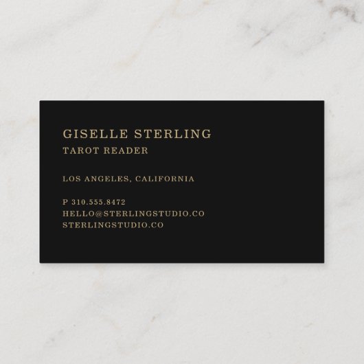 Tarot Reader 名刺 (裏面)