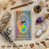Tarot Reader | Holographic Celestial Tarot Reader  名刺