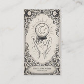 Tarot Reader | Vintage Celestial Mystic Fortune  名刺 (正面)