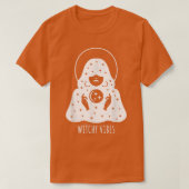 Tarot Reader Witchy Vibes Spooky Halloween Graphic Tシャツ (デザイン正面)
