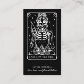 Tarot Skeleton Baker Whisk Cupcake Black 名刺 (正面)