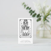 Tarot Skeleton Baker Whisk Cupcake Business Card 名刺 (スタンド正面)