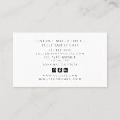 Tarot Skeleton Baker Whisk Cupcake Business Card 名刺 (裏面)