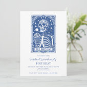 Tarot Skeleton Blue Birthday 招待状 (スタンド正面)