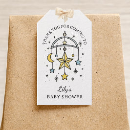 Tarot Stars Baby Boy Shower Thank You Favor ギフトタグ