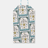 Tarot Stars Baby Boy Shower Thank You Favor ギフトタグ (裏面)