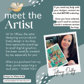 Tarot The World Baby Shower サンキューカード