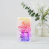 TAROTS / LADY OF THE MOON WITH Flowers PINK PURPLE 名刺 (スタンド正面)