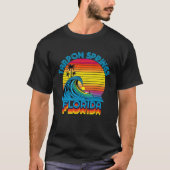 Tarpon Springs Florida Retro Throwback Surf & Beac Tシャツ (正面)