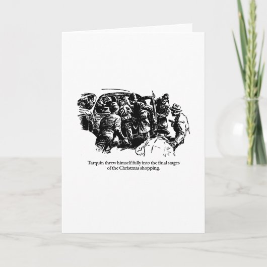 Tarquinおよびクリスマスのショッピング シーズンカード (正面)