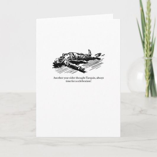 Tarquinおよび誕生祝い カード (正面)
