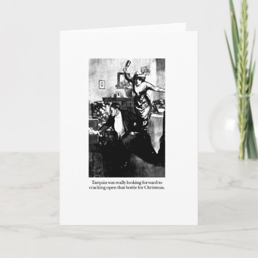 Tarquinはクリスマスに先に見ます シーズンカード (正面)