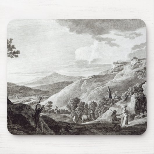 TarquiniaおよびCornetoの眺め マウスパッド (正面)