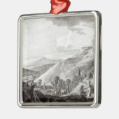 TarquiniaおよびCornetoの眺め メタルオーナメント (左)