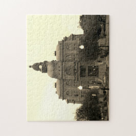 Tarrant County Courthouse Southwest SideBlackWhite ジグソーパズル