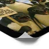 Tarrifs March Activimに対するペンギンの抗議おもしろい ポスター (角)