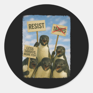 Tarrifs March Activimに対するペンギンの抗議おもしろい ラウンドシール