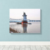 Tarrytown Light house, New York Canvas Print キャンバスプリント (インサイチュ (ウッドフロア))