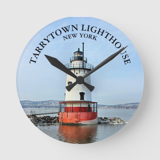 Tarrytown Light house, New York Round Wall Clock ラウンド壁時計 (正面)