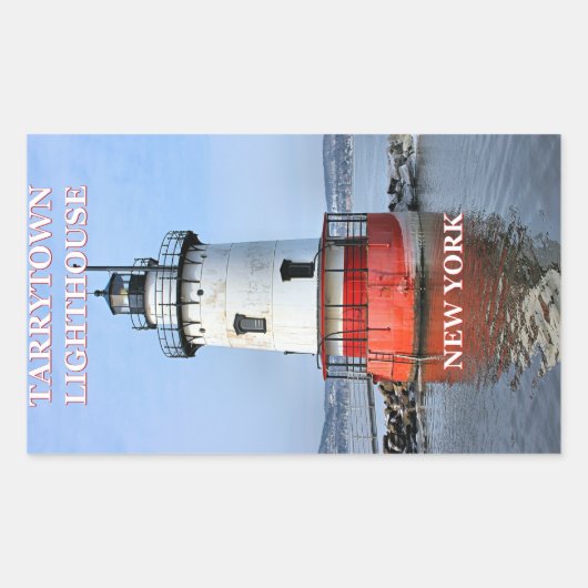 Tarrytown Light house, New York Stickers 長方形シール (正面)
