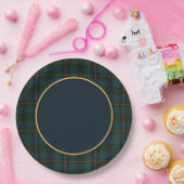Tartan and Gold Plates  ペーパープレート (パーティー)