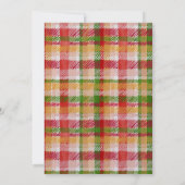 Tartan and Turf Outdoor Lawn Games Party 招待状 (裏面)