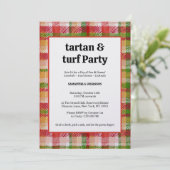 Tartan and Turf Outdoor Lawn Games Party 招待状 (スタンド正面)