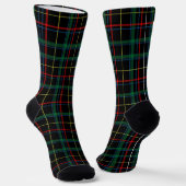 Tartan (Black, Green & Red)  ソックス (傾斜あり)