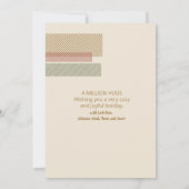 Tartan Border Christmas Photo Template ID1141A シーズンカード (裏面)