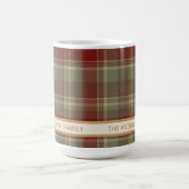 Tartan Merry Christmas Gold Frame ID1141A コーヒーマグカップ (中央)