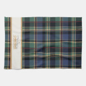 Tartan Merry Christmas Gold Frame ID1141B キッチンタオル (横)