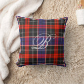 Tartan Monogram Pillow司教 クッション (ブランケット)