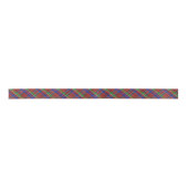 Tartan Pattern Red Green Blue Plaid Clan Macdonald サテンリボン (正面)