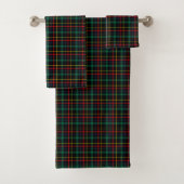 Tartan-patterned towel set with red, green, blue バスタオルセット (インサイチュ)