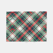 Tartan Plaid Blanket フリースブランケット (正面(横))